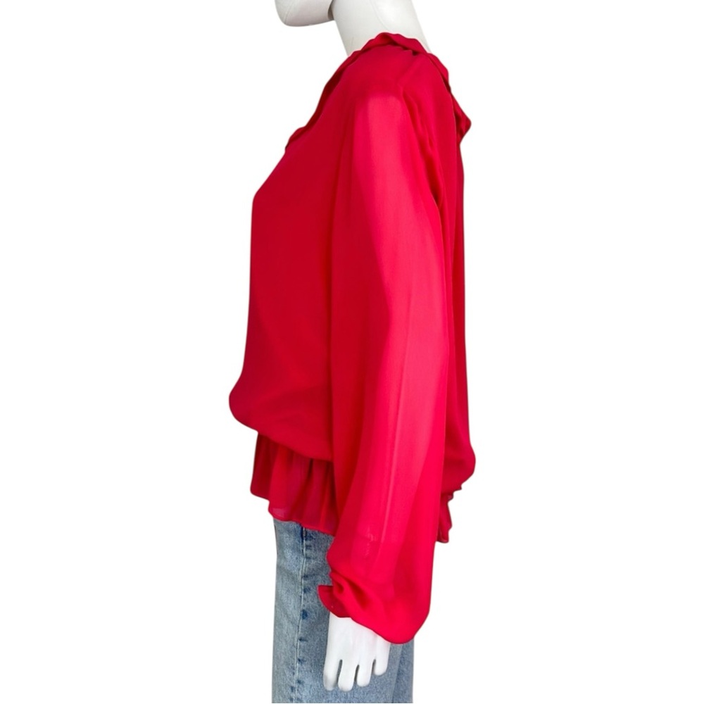 Haute Hippie Hot Pink Blouse Size M - Picture 4 of 8